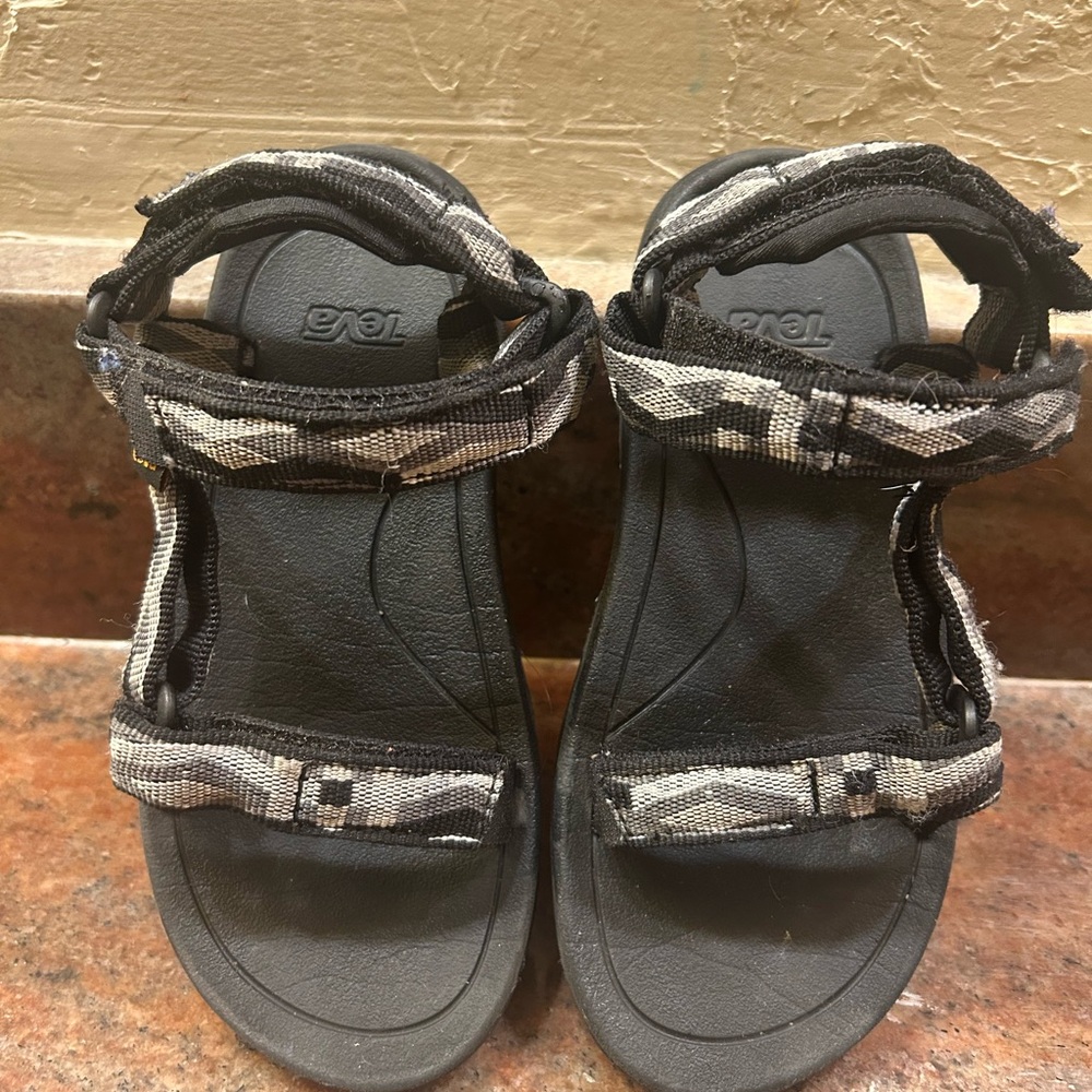 Teva Black and Patterned Outdoor Sandals
